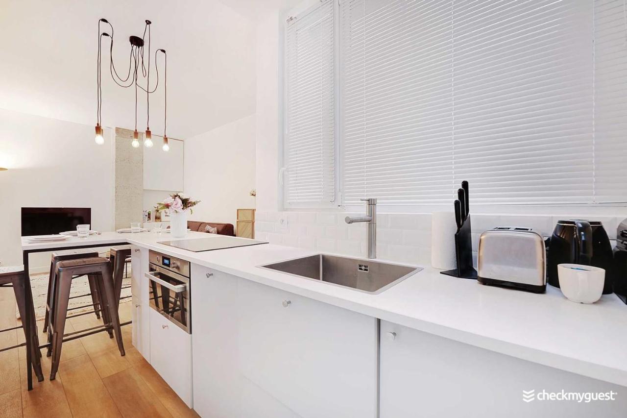 Modern Apartment - 2Br-6P- Oberkampf-Republique Париж Экстерьер фото
